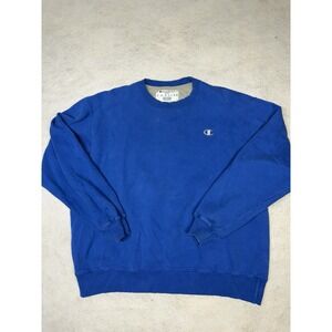 Champion Men's Royal Blue Crewneck Sweatshirt Eco Size XL